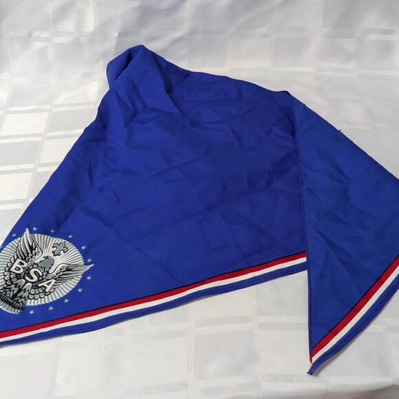 BOY SCOUTS OF AMERICA BSA NECKERCHIEF SCOUT UNIFORM WEAR BLUE RED WHITE AMERICAN - Picture 8 of 11